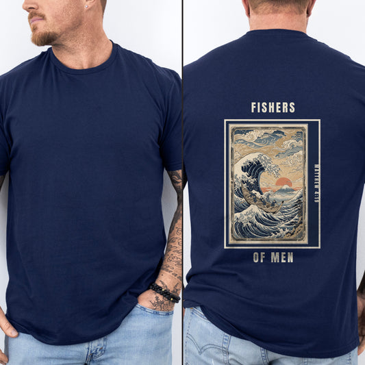 Fishers of Men Japanese Wave Poster 02 male navy