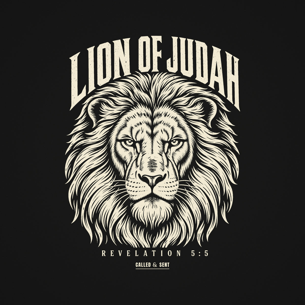 Lion of Judah back print artwork detail, Revelation 5:5